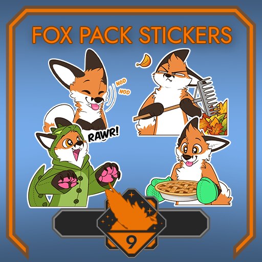 Fox Pack Stickers