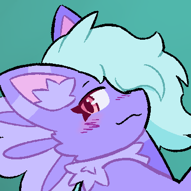 digital drawing of a bust of Chai's fursona